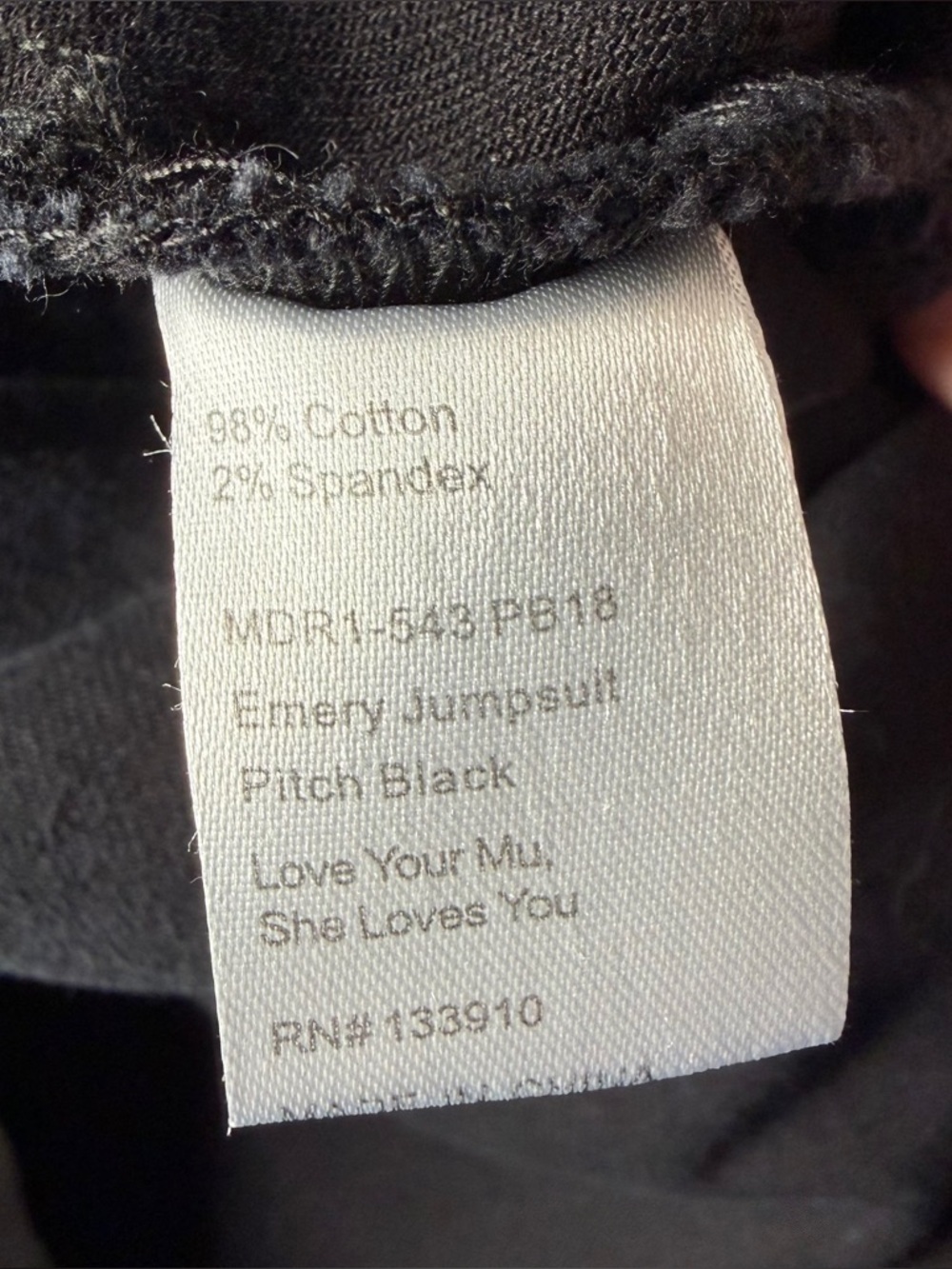 Show Me Your Mumu Black Emery Jumpsuit in Pitch Black Size Large Straight Leg - Picture 11 of 12
